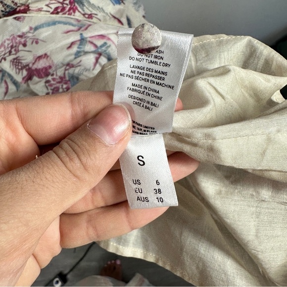 Anthropologie Magali Pascal Floral Puff Sleeve Midi Dress sz S - Picture 8 of 8